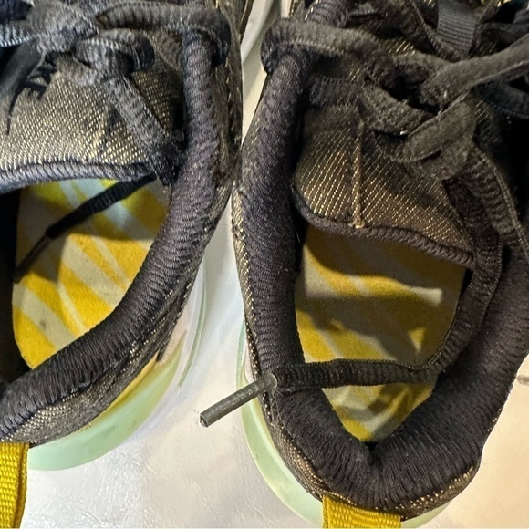 Nike Womens M2K Tekno Black Twill Denim Size 7 BV0970 001 Yellow Mint Colorway - Picture 7 of 11